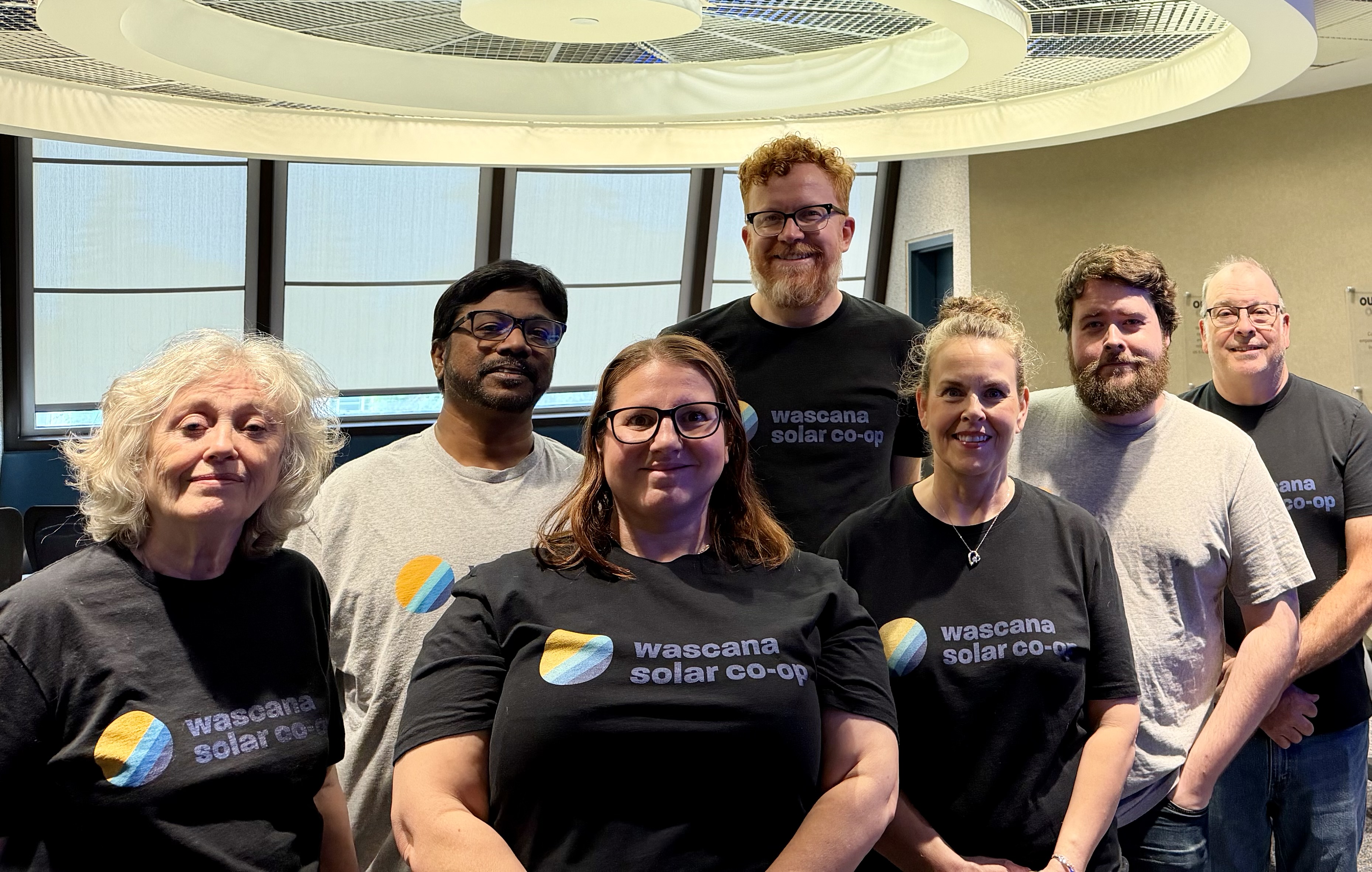 2026 AGM. Left to right: Susan Birley, Agnel George, Denise Gabriel, Dave Mitchell, Leanne Johner-Gooding, Jordan Chychrun and Dennis Snyder 